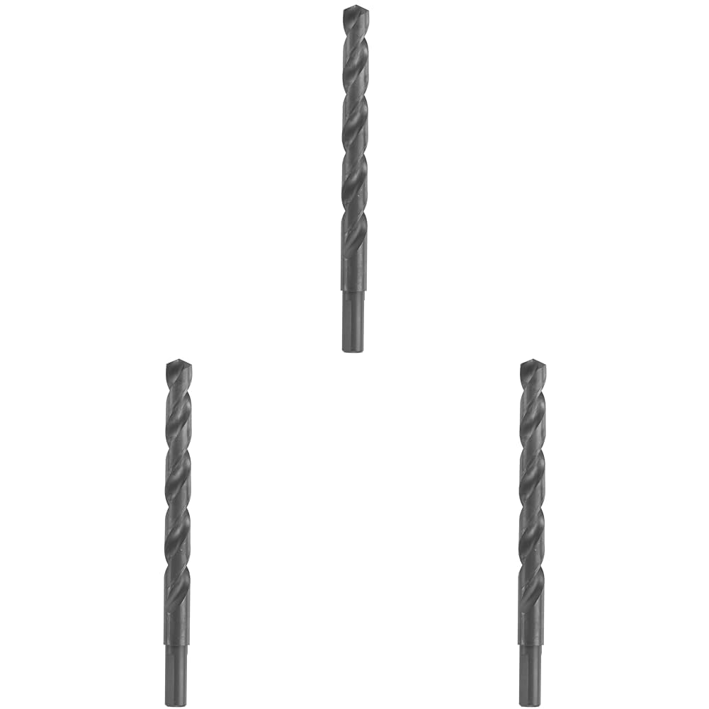 BOSCH BL2153 1-Piece 13/32 in. x 5-1/4 in. Fractional Jobber Black Oxide Drill Bit for Applications in Light-Gauge Metal, Wood, Plastic (Pack of 3)