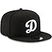 New Era Unisex-Adult MLB 9Fifty Black White Primary Logo Adjustable Snapback Hat Cap One Size Fits All - Los Angeles Dodgers Black White Alternate
