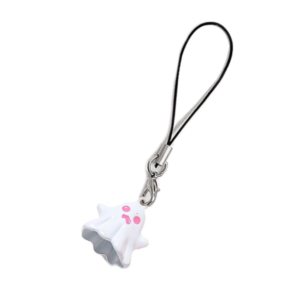 FUXIU Phone Charm Strap Keychain Cute Spooky Keychain Lanyard String Halloween Spooky Keychain Lanyard Y2K for Women Girl