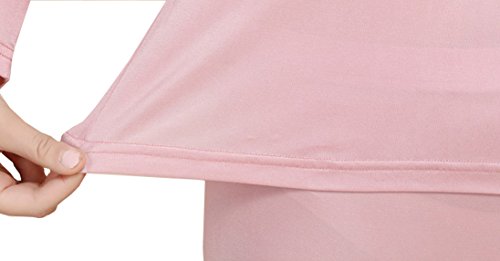Image of Grenasasilk Womens Silk Long Underwear Mulberry-silk Long Johns Thermal Underwear Sets Cold Weather Base Layer