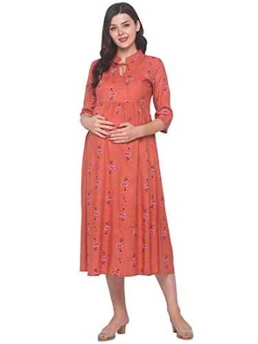 Image of AV2 Women's Rayon Relaxed Fit A Line Maternity Wear