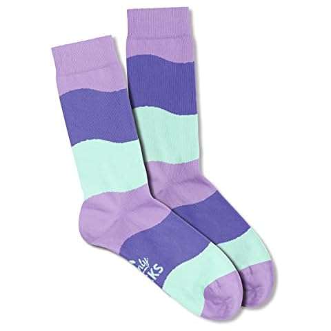Women's Socks Cotton Stripes Pattern Present Gift Keepsake for Her Casual UK Size 4 - 7 Cover