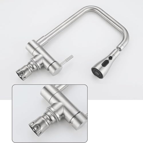 Robinet d'évier de cuisine moderne avec 2 modes de pulvérisation - 8