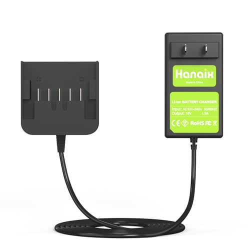 Hanaix 18V Lithium Charger for Metabo 18V Battery 6.25455 6.25457 6.25457.00 6.25459 6.25468 6.25469 Battery