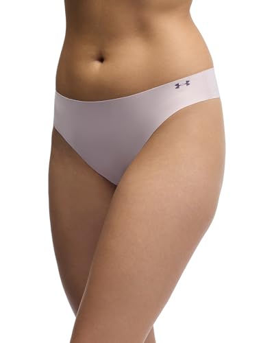 Image of Under Armour Women's 3-pack Pure Stretch No Show Thong Underwear, All-day Comfort & Ultra-soft Fit