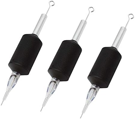 Needlehouse 1inch (25mm) tattoo needles tube combo 20pcs disposable tattoo needles tube grips round liner/Curved Magnum/Single Stack Magnum/Round Shader ((1203/5/7/9/11RL))