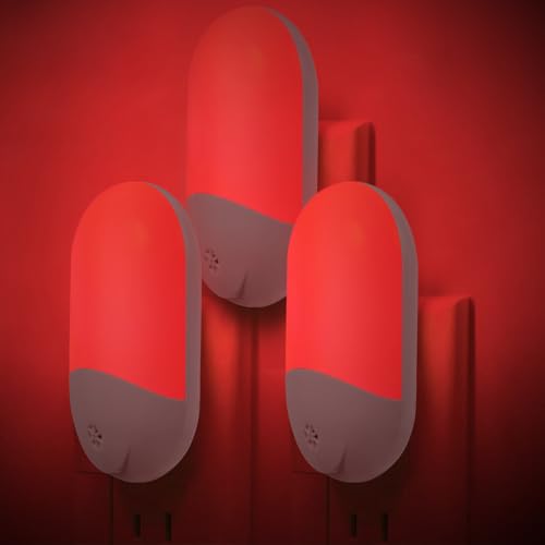 Finezeal 670nm Red Light Night Light for Sleep Therapy[3 Pack]