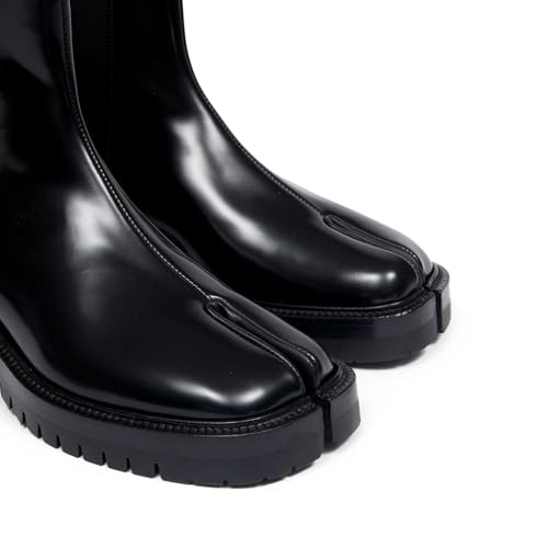 KOKOMOMO Low Heels Tabi Boots Split Toe Ankle Boots for Women Japanese Ninja Shoes Flat Chelsea Ankle Booties Chunky Block Platform Boot4