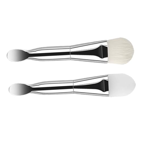 FRCOLOR Replaceable Silicone Mask Brushes Double-ended Face Mask Applicator for Jelly Essential Skincare Tool