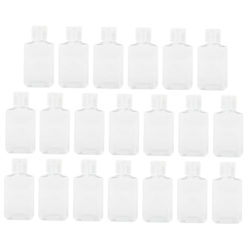 FRCOLOR 20個 小型透明装瓶 携帯用ローション収納容器 化粧品詰め替えボトル 旅行用トラベルボトルシャンプー対応