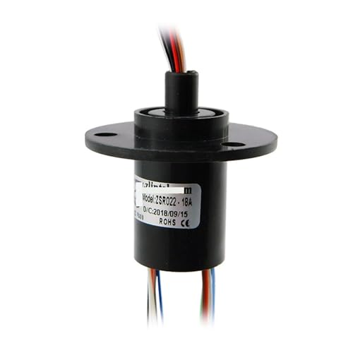Collecteur tournant électrique 2 voies 10A ZSR022-18A pour rotation 360°