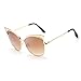Produktbild JFY-SUNGLASSES-0816 Sonnenbrillen Lässige Brille Damen Sonnenbrille Persönlichkeit Katzenaugen Sonnenbrille JFYCUICAN (Color : Tea, Size : Kostenlos)