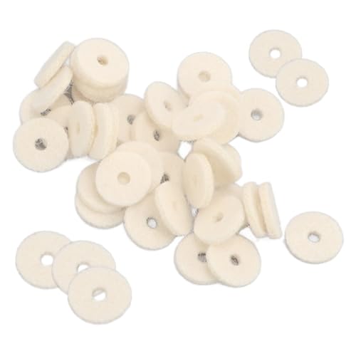 Chiffonade 90Pcs 2mm Piano Felt Washers &ndash; Washers Piano Felt Balance Rail Punchings Wool for Noise Reduction and Cushioning Regulating Repair Kit