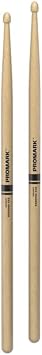 ProMark Rebound 5AB Hickory Drumsticks - Crafted for Resilience and Precision - Acorn Wood Tip for Larger Sweet Spot - 1 Pair