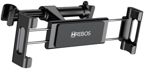 Hrebos - SUPORTE VEICULAR P/BANCO TRASEIRO 360 ° P/CELULAR E TABL...
