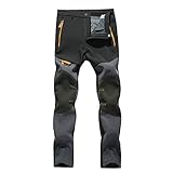trekkinghose herren sommer Männer mit Fleece gefütterte Hosen, die für Outdoor-Aktivitäten im Winter geeignet sind, wie Wandern, Bergsteigen, Reisen, Radfahren, Skifahren, Wandern, Camping, Angeln, Jagen, Gartenarbeiten, Golf, Motorrad.