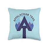 Vintage Appalachian Trail Hiking Marker Appalachian Logo Throw Pillow