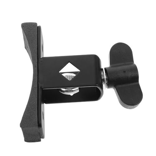 Abrazadera para soporte de Cowbell Toddmomy para aro de batería, fácil instalación y sujeción segura para bateristas de jazz y bandas de marcha miniatura 1