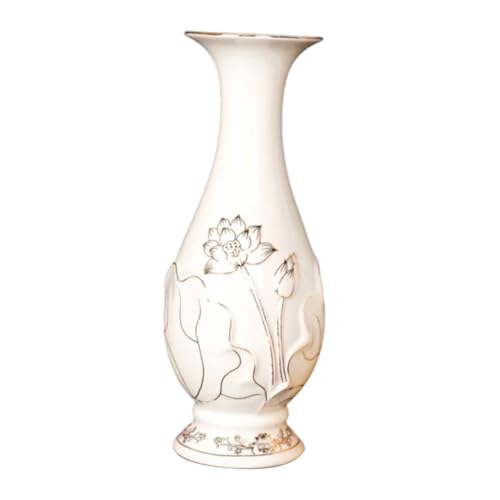 ERINGOGO Keramikvase Chinesischer Stil Dekorative Lotus Blumen bodenvase...