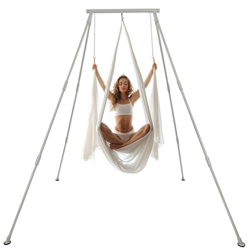 HECASA 8.1 FT Aerial Yoga Stand Steel Frame for Indoor Outdoor Fitness