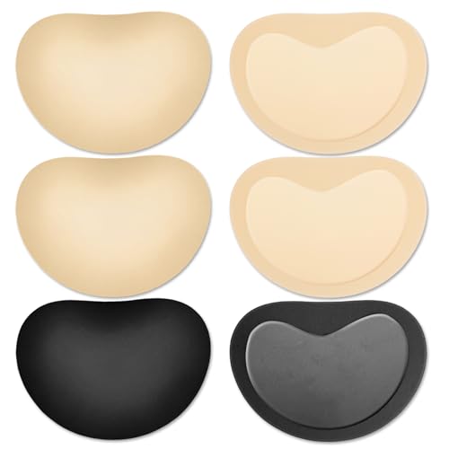 COMNICO 3 Paar BH-Einlagen Klebe BH-Pads Push Up Atmungsaktive BH-Cups Einsätze Herausnehmbare Bequeme Brustpolster für Frauen, Sport, Bikini, Badeanzug, Badeanzug, Kleid