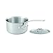 Produktbild Mauviel1830 5010.17 Mauviel M'Urban Tri-Ply Stainless Steel 16cm/6.3" Saucepan with lid Cast SS Handle Dreilagiger Stieltopf, Edelstahl gebürstet