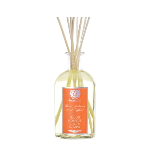 Antica Farmacista Home Ambiance Diffuser - Long-Lasting Reed Scent Diffuser - Luxury Room Freshener Gift - Orange Blossom, Lilac & Jasmine, 8.45 fl oz