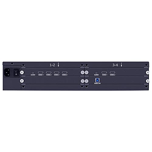iseevy 6 channel magic video wall processor for 1x6 6x1 1x5 5x1 tv wall and special art video wall support 0360 degree and pixel to pixel high resolution display only work with windows1011 os