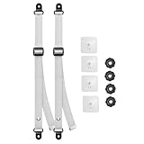 Hipzeepo Verstellbare TV-Sicherheitsgurte Ohne Bohren, Selbstklebende Anti-Kipp-Möbelanker, Möbelanker Zur Kindersicherung