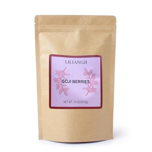 LILIANGJI 16oz Goji Berries | Sun-Dried Large form | Sulfate & Ad...
