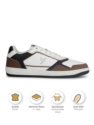 Image of YOHO Colored PU Fashion Sneaker for Men | Comfortable Shoes | Cushioned Insole | Quick-wear Elastic Laces | Lightweight | Dynamic Feet Support | Fashionable | Stylish | Modern