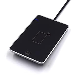 Ewent EW1053 Lettore RFID e NFC per Carta d'identità Elettronica CIE 3.0 per accedere a ANPR, INPS, INAIL, Agenzia Entrate e siti della P.A. - Colore Nero