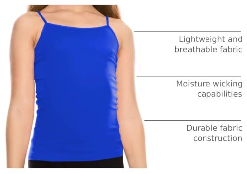 Image of Kurve Girl's Sleeveless Tank Top - Stretch Undershirts Cami Camisole, UV Protective Fabric, Rated UPF 50+ (Made in USA)