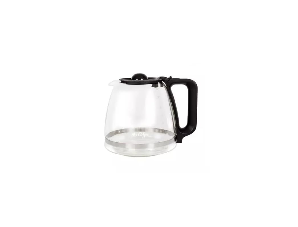 Mr. Coffee 12-Cup Replacement Decanter with Ergonomic Handle in Black