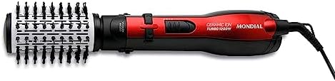 MONDIAL Escova Rotativa Ceramic Íon Turbo, Vermelho/Preto, 110V -...