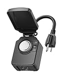 BN-LINK 24 Hour Heavy Duty Mechanical Timer, Outdoor...