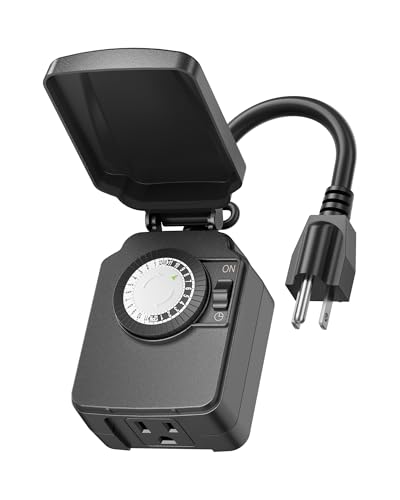 BN-LINK 24 Hour Heavy Duty Mechanical Timer, Outdoor...
