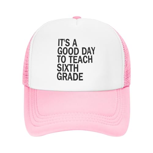 It's A Good Day to Teach Sixth Grade Mesh Toddler Hat Sun Protection Baby Boy Baseball Cap for Outdoor Beach Kids