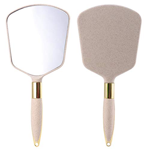 Luxshiny Espelhos De Mão Alça Pequeno Espelho Cosmético Compacto Espelho De Maquiagem De Viagem Espe