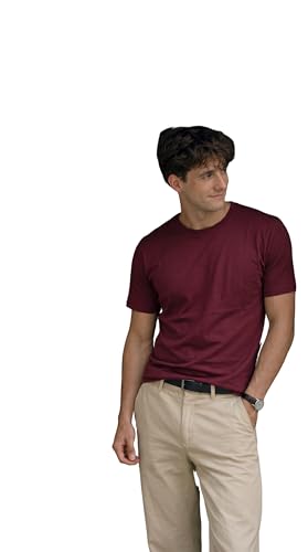 Image of Men's Solid Round Neck T-Shirt | Regular Fit Cotton Casual Tee | Half Sleeve | S to 3XL Sizes | Soft Breathable Everyday Wear for Daily Use, Gym, Summer & Casual Wear