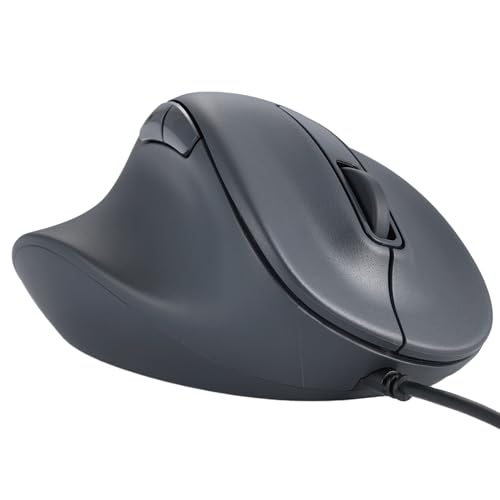 Ratón ergonómico para mano izquierda ELECOM con 5 botones silenciosos para PC y Mac
