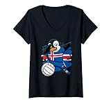 Photo Gallery donna dabbing penguin islanda pallavolo fans jersey sport estivi maglietta con collo a v Photo Gallery donna dabbing penguin islanda pallavolo fans jersey sport estivi maglietta con collo a v