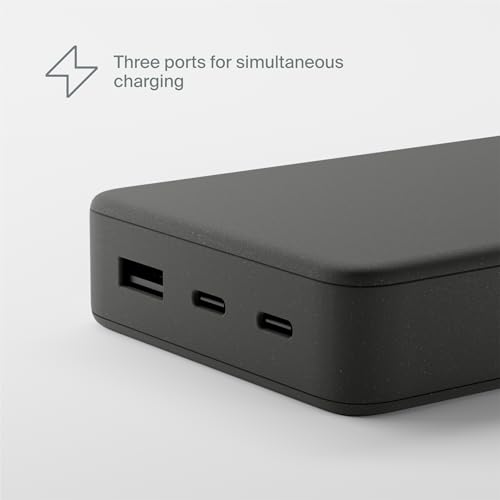 Cargador portátil de carga rápida Clemm 20000 mAh diseño premium color grafito 7