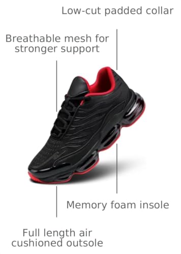 Image of Socviis Mens Air Running Shoes Non Slip Workout Casual Sport Walking Shoes Basketball Sneakers Fashion Tennis Fitness Trainers