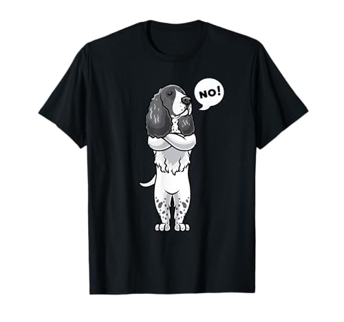 Il tuo Cane Springer spaniel inglese è testardo o conosci qualcuno che ama i cani Springer spaniel inglese? Allora questo motivo divertente per padrona, padrone con cane testardo dei cartoni animati è la cosa giusta per te.