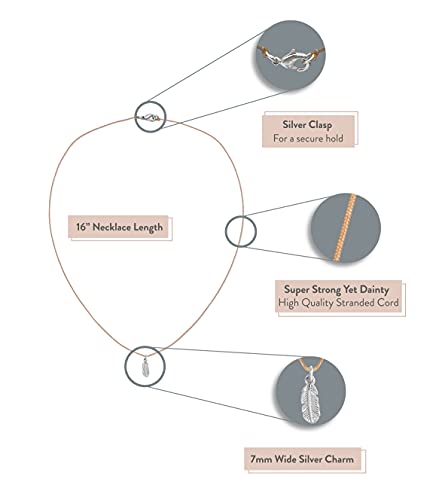 New Moon Silver Necklace - LIGHTNESS/FEATHER3