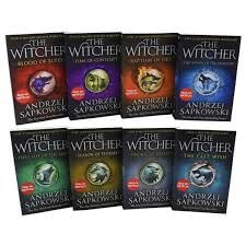 Image of The Witcher 8 Books Boxed Set: The Last Wish, Sword of Destiny, Blood of Elves, Time of Contempt, Baptism of Fire, The Tower of The Swallow, The Lady of the Lake, Season of Storms