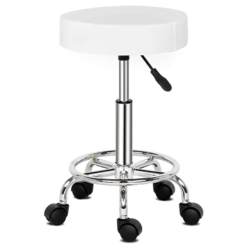 Alightup Tabouret de Bureau, Tabouret à roulettes Rotation à 360°, pour Salon de Massage, Bureau, Clinique