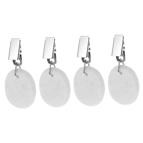 BRIGHTFUFU Stable Tablecloth Weights 4 Pack for Outdoor Rectangle Table Cover with Decorative Clips