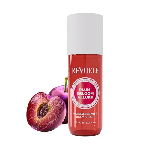 REVUELE Plum & Bloom Allure Body Mist 150 ml – Profumo Corpo Donna Dolce e Fruttato con Note di Prugna, Fiori e Accordo Affumicato – Fragranza Gourmand Seducente per Pelle e Capelli